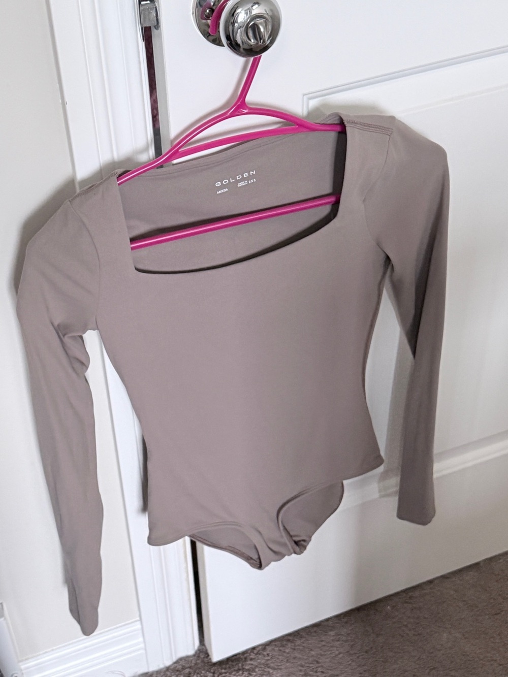 Aritzia Golden Taupe Bodysuit 2XS